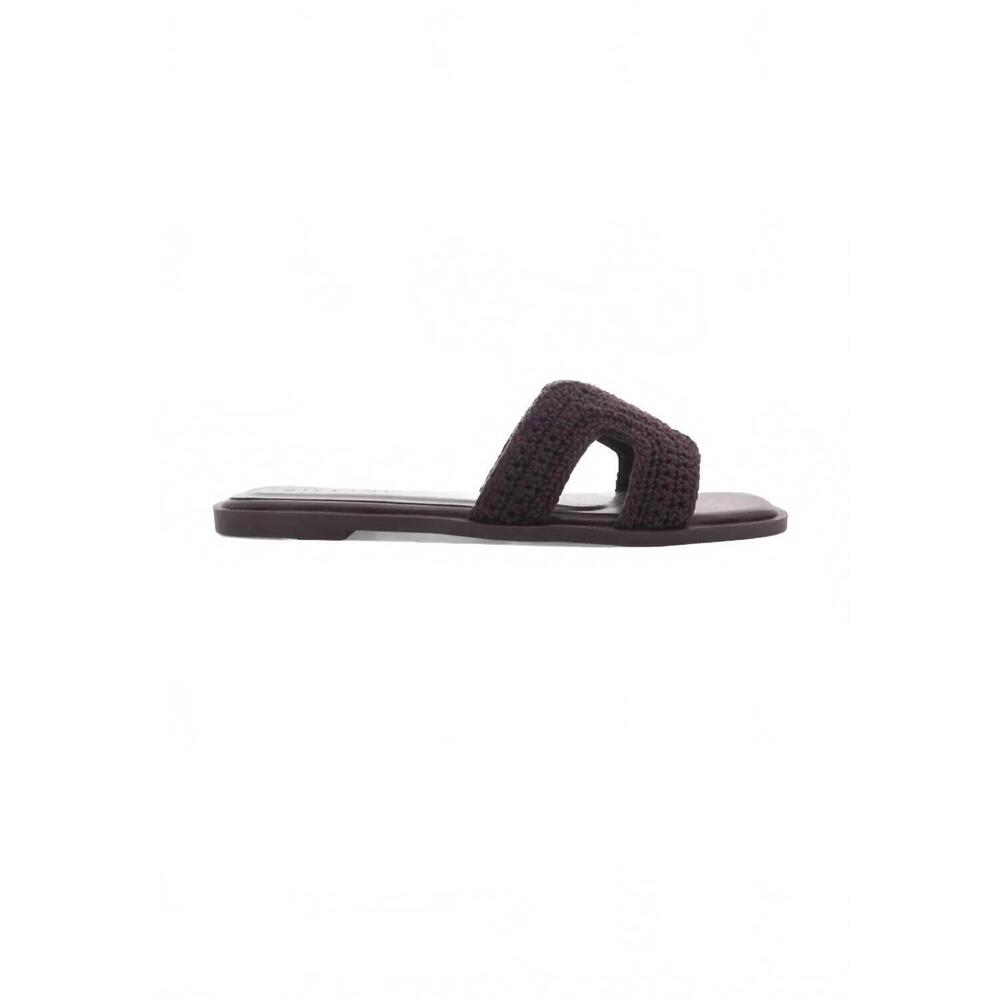 NEW BILLINI women's gordy sandal in chocolate crochet